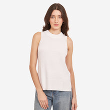 Load image into Gallery viewer, Sleeveless Shaker Crew in White