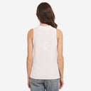 Sleeveless Shaker Crew in Bleach White