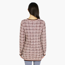 Load image into Gallery viewer, Texture Stitch Long Jacket in Pumpernickel