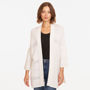 Open Stitch Beach Duster in White