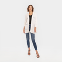 Open Stitch Beach Duster in White