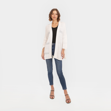 Load image into Gallery viewer, Open Stitch Beach Duster in White