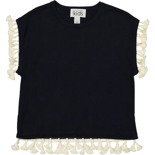 Cotton Pull Over with Tassels | Girls' Clothing & Apparel | 100% Cotton | Kids | Autumn Cashmere
