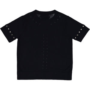 Kids Grommet Boxy Short Sleeve in Grey or Blue