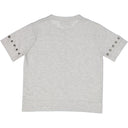 Grommet Boxy Short Sleeve in Grey | Girls' Clothing & Apparel | Autumn Cashmere