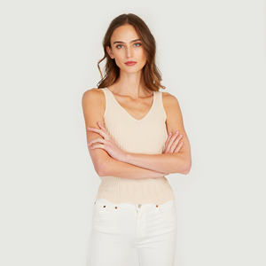 Pointelle Bordered Rib Cami