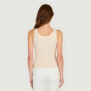 Pointelle Bordered Rib Cami