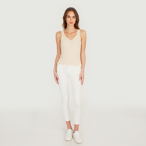 Pointelle Bordered Rib Cami