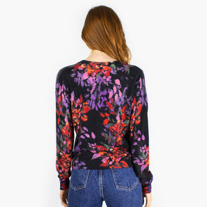 Floral Print Crew