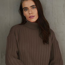 Load image into Gallery viewer, Ribbed Mock Neck Sweater