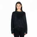 Cropped Boxy Crew Back Yoke in Ebony