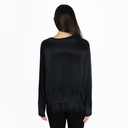 Cropped Boxy Crew Back Yoke in Ebony