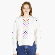 Load image into Gallery viewer, Chunky Cable Multi Color Popcorn in Snow