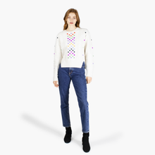 Load image into Gallery viewer, Chunky Cable Multi Color Popcorn in Snow