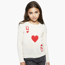 Kids Queen of Hearts Jacquard in Tofu