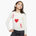 Kids Queen of Hearts Jacquard in Tofu