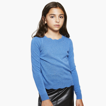 Load image into Gallery viewer, Kids Scallop Crew w/ Pointelle