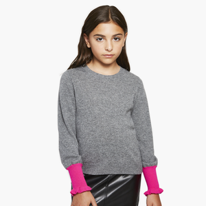 Kids Balloon Sleeve with Contrast Cuff