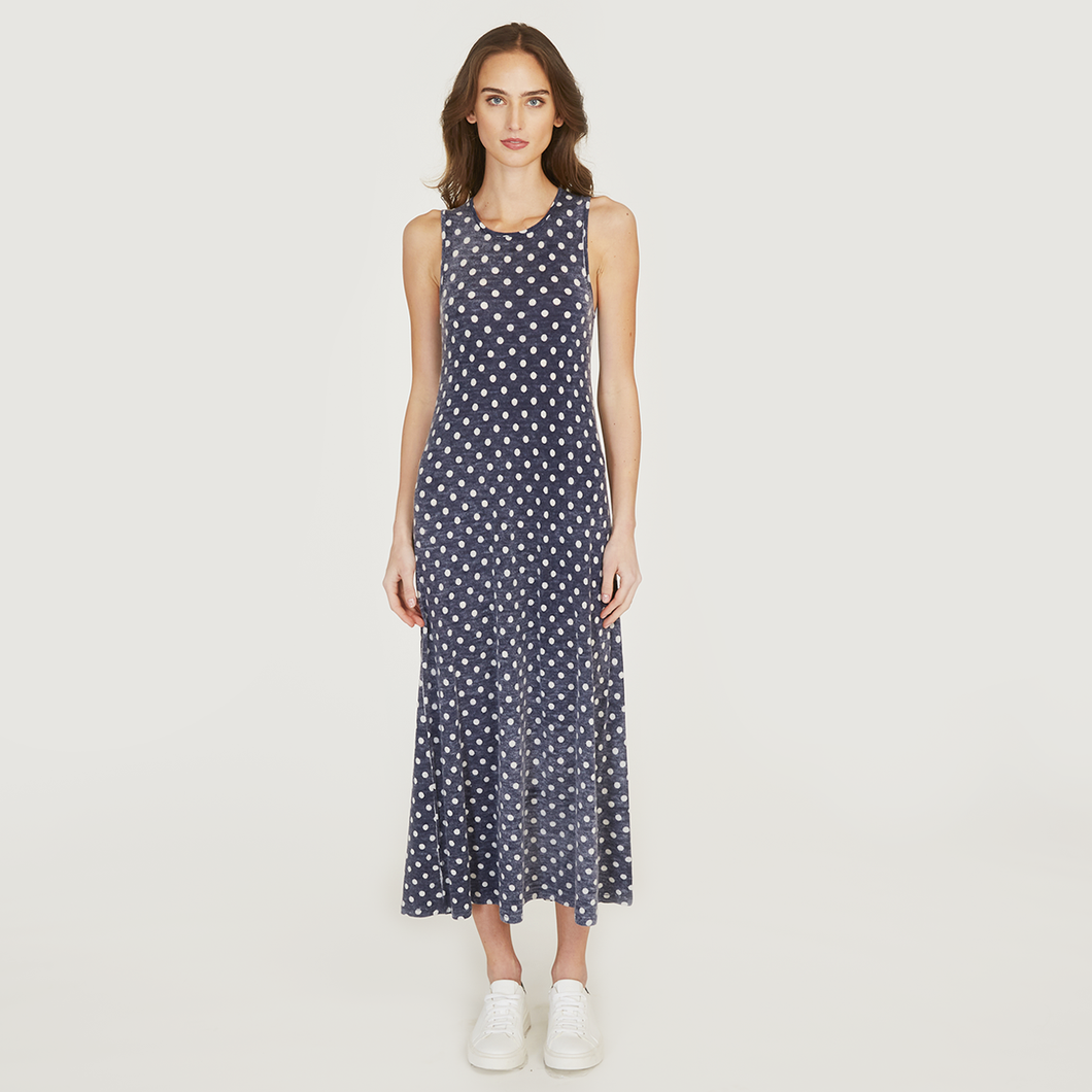 Polka Dot Flared Dress