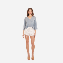 Load image into Gallery viewer, Bell Sleeve V w/ Seamed Yoke