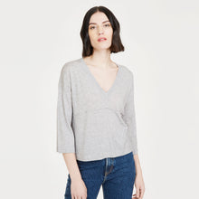 Load image into Gallery viewer, Bell Sleeve V w/ Seamed Yoke