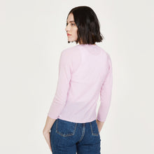 Load image into Gallery viewer, Women’s Crop Cardigan in Orchid Pink by Autumn Cashmere