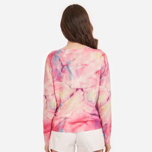 Pastel Marble Print Crew