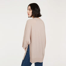 Load image into Gallery viewer, Oversized Tunic w/ Bell Sleeves in Fawn by Autumn Cashmere. Women&#39;s Basic Pullover