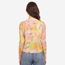 Load image into Gallery viewer, Women&#39;s Printed Watercolor Floral Cardigan by Autumn Cashmere. 100% Cotton