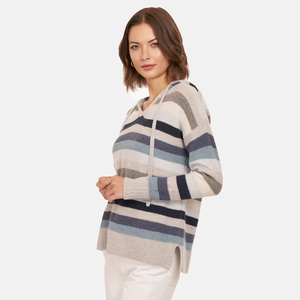 Striped Honeycomb Hoodie