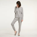 Cashmere Ballet Slipper in Grey
