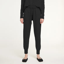 Load image into Gallery viewer, Cashmere Jogger Pant in Black