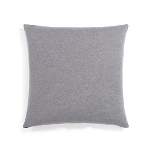Two-Tone Cashmere Pillow in Black/Grey