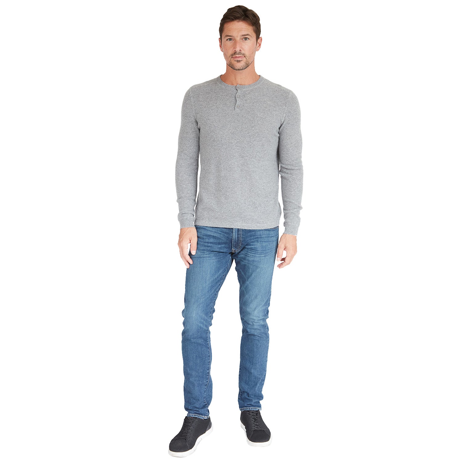 Thermal Henley with Yoke | Autumn Cashmere