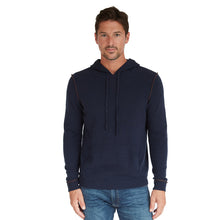 Load image into Gallery viewer, Hoodie with 2-Color Pipping in Navy/Pepper
