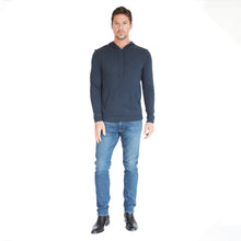 Load image into Gallery viewer, Hoodie with 2-Color Pipping in Gator/Navy