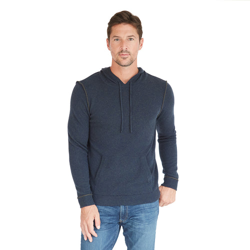 Hoodie with 2-Color Pipping in Gator/Navy