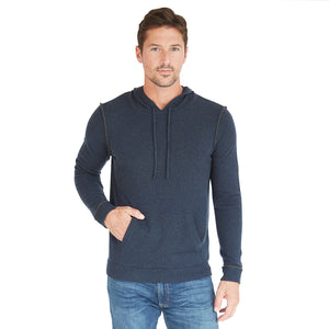Hoodie with 2-Color Pipping in Gator/Navy