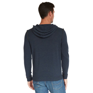 Hoodie with 2-Color Pipping in Gator/Navy