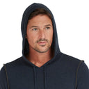 Hoodie with 2-Color Pipping in Gator/Navy