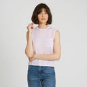 Muscle Tee with Pocket in Lilac | Autumn Cashmere
