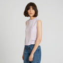 Muscle Tee with Pocket in Lilac | Autumn Cashmere