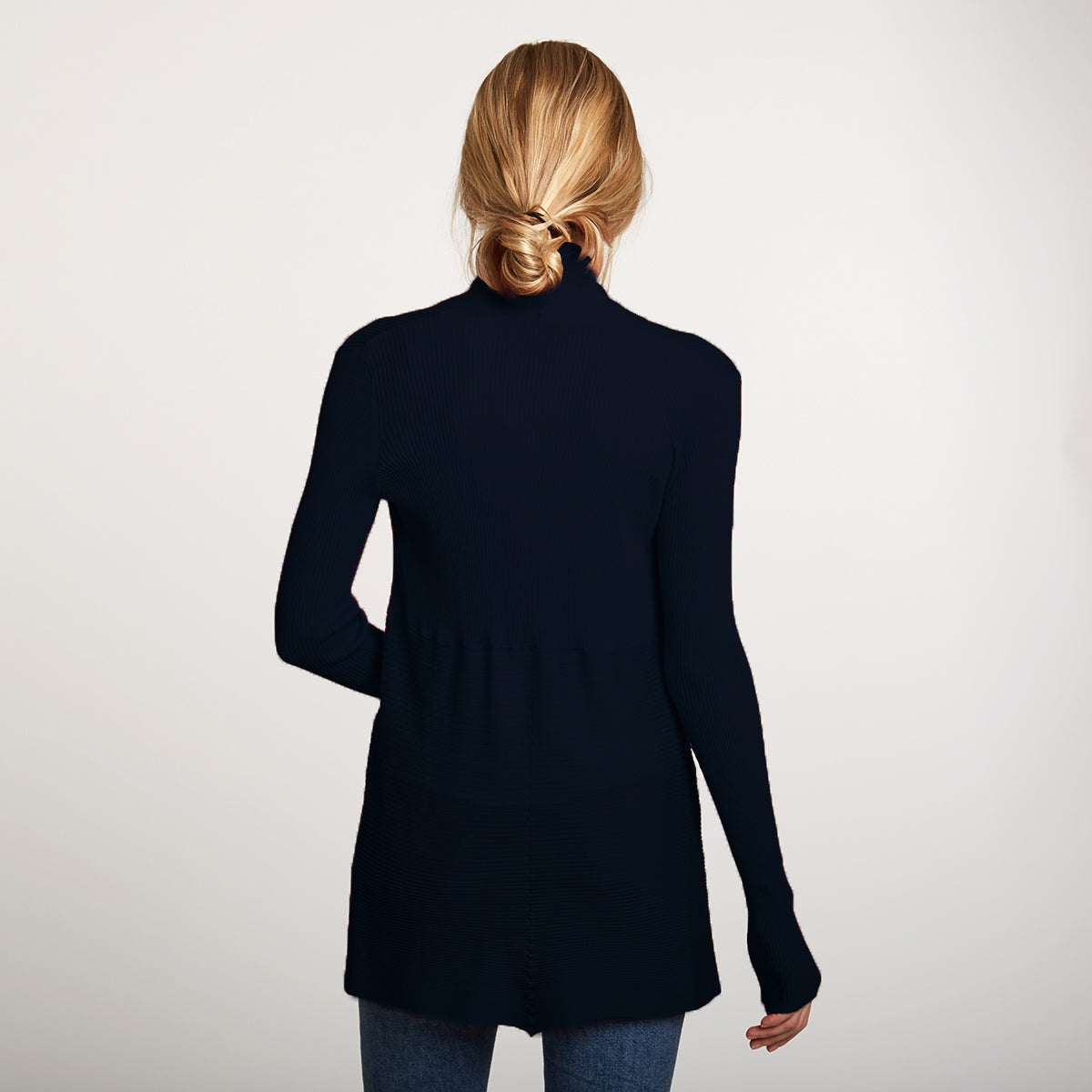 Autumn cashmere rib drape cardigan shop