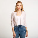 Women's Easy Crop Cardigan in Toeshoe Pink by Autumn Cashmere